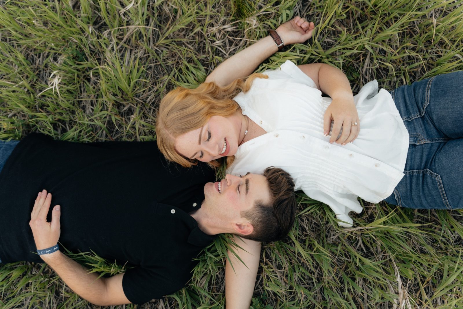 Laying in the grass together