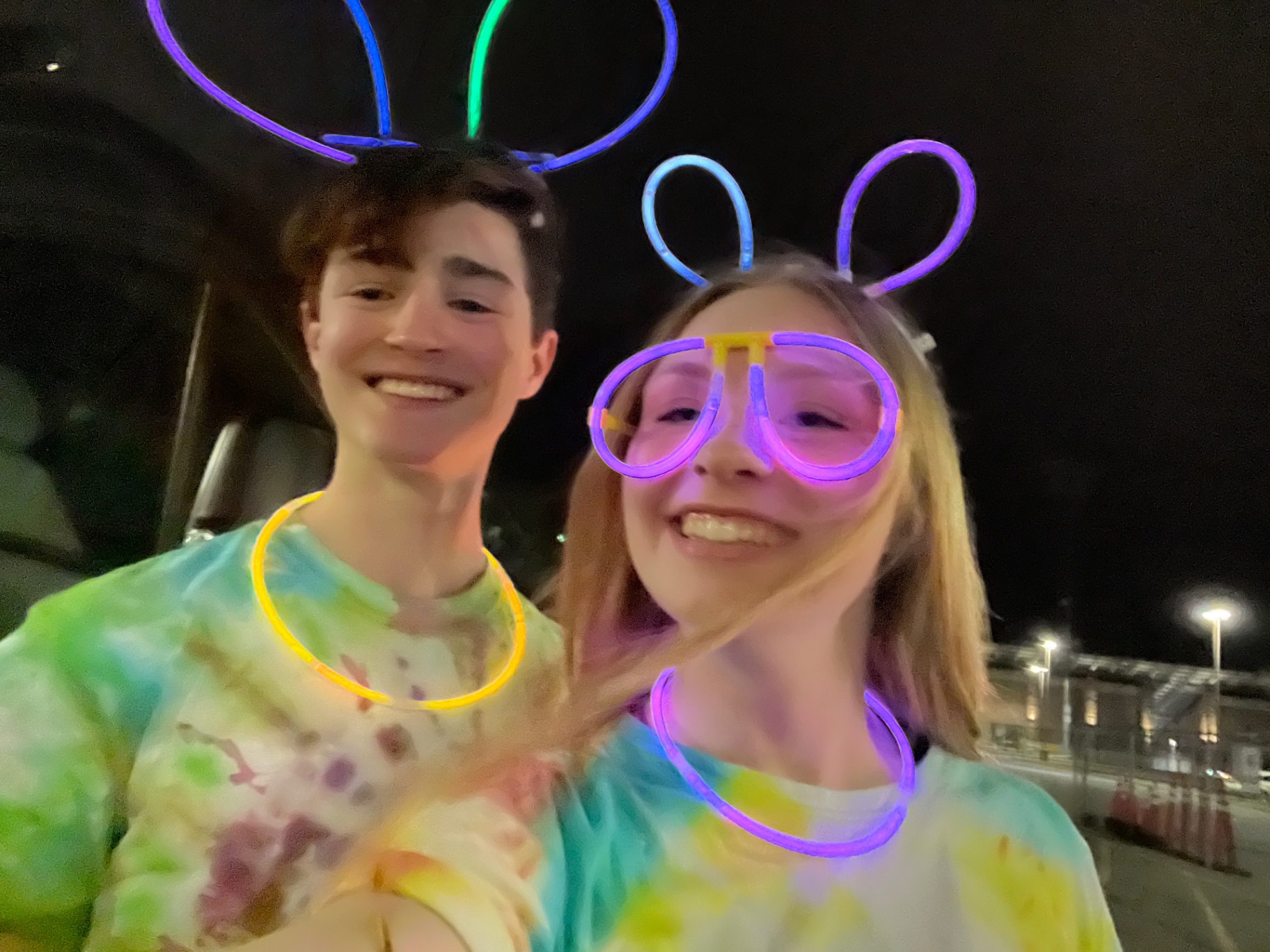 Glow stick date night